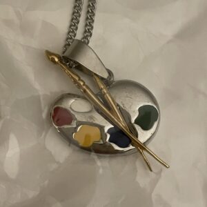 Artist’s Palette Art Pendant Necklace