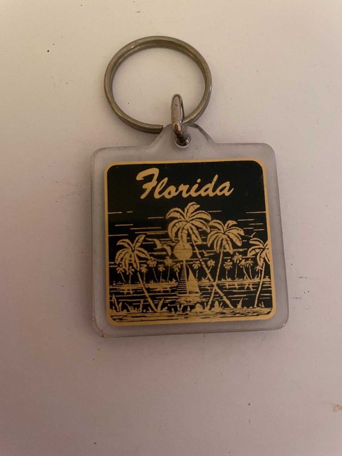 Florida Palm Trees Key Chain Keychain