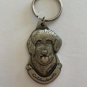 Goldendoodle Dog Keychain Key Chain