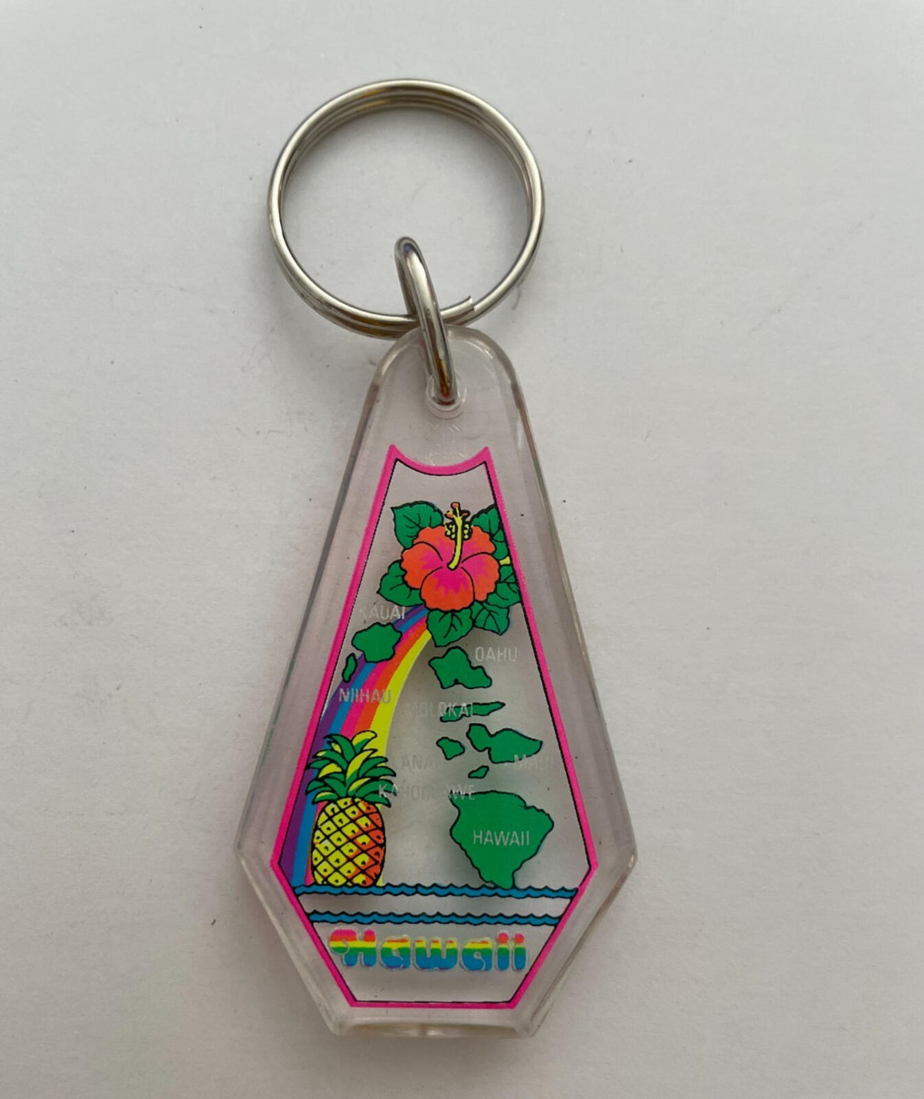 Hawaii Hawaiian Islands Keychain Key Chain Maui Oahu Kaui Molokai Lanai - Image 2