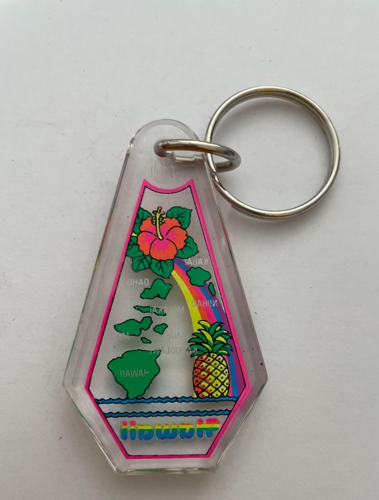 Hawaii Hawaiian Islands Keychain Key Chain Maui Oahu Kaui Molokai Lanai - Image 3