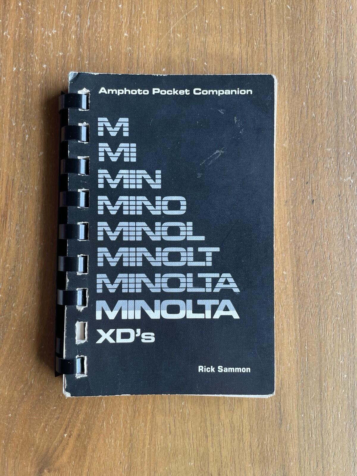Amphoto Pocket Companion Minolta Xd's Book By Rick Sammon