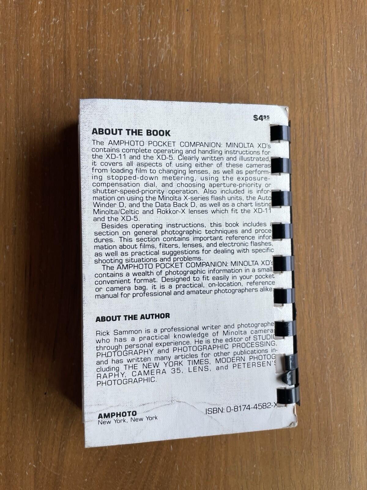 Amphoto Pocket Companion Minolta Xd's Book By Rick Sammon - Image 6