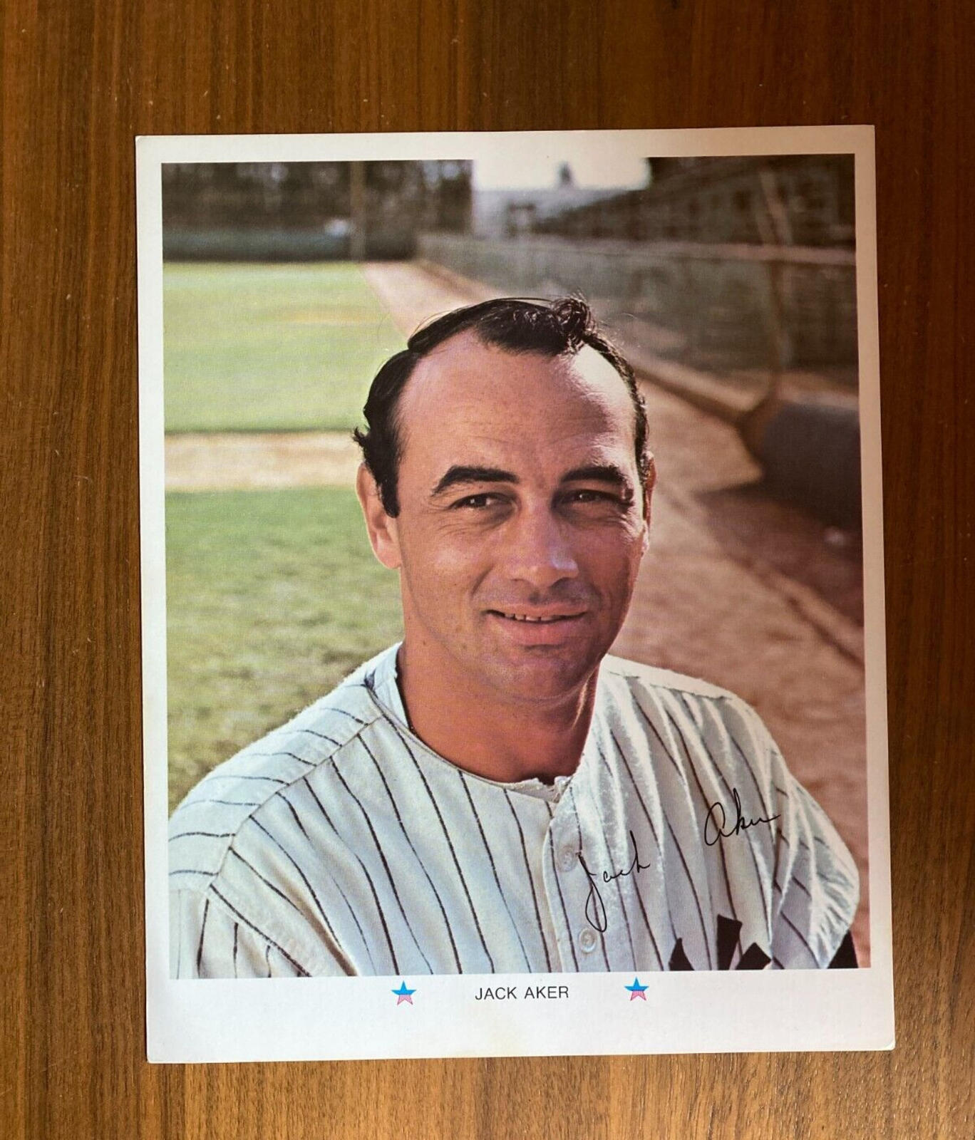 Arco Jack Aker New York Yankees Baseball Photo 1971