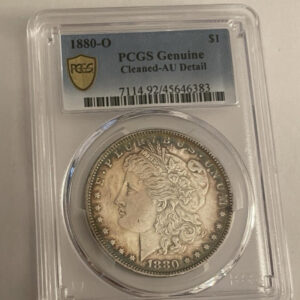 1880-O Morgan Silver Dollar $1 PCGS Cleaned-AU Detail Graded Coin
