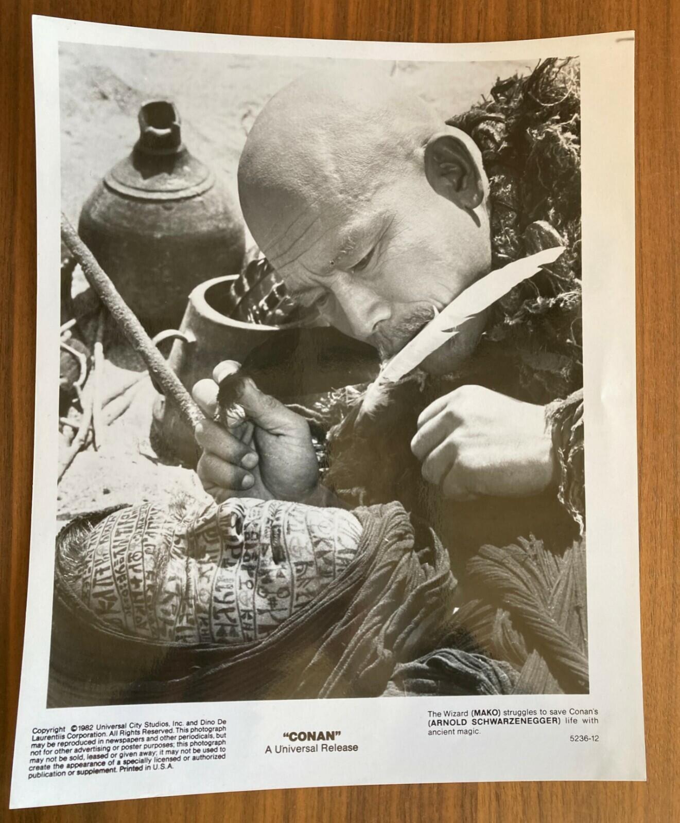 Arnold Schwarzenegger Photo And Mako The Wizard Conan Press Photo 8 x 10