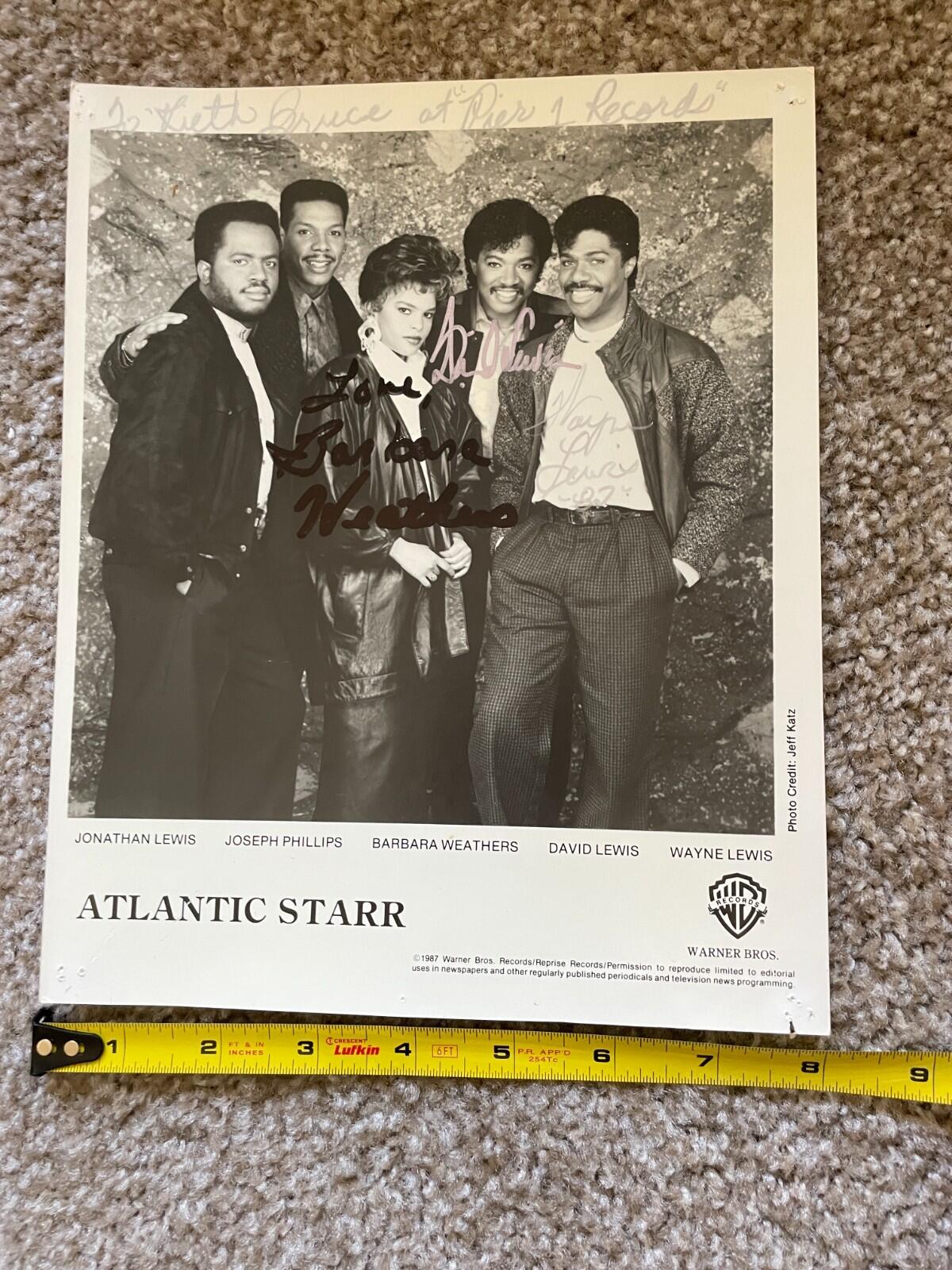 Atlantic Starr Band Autographed Photo Signed Photo - Image 6