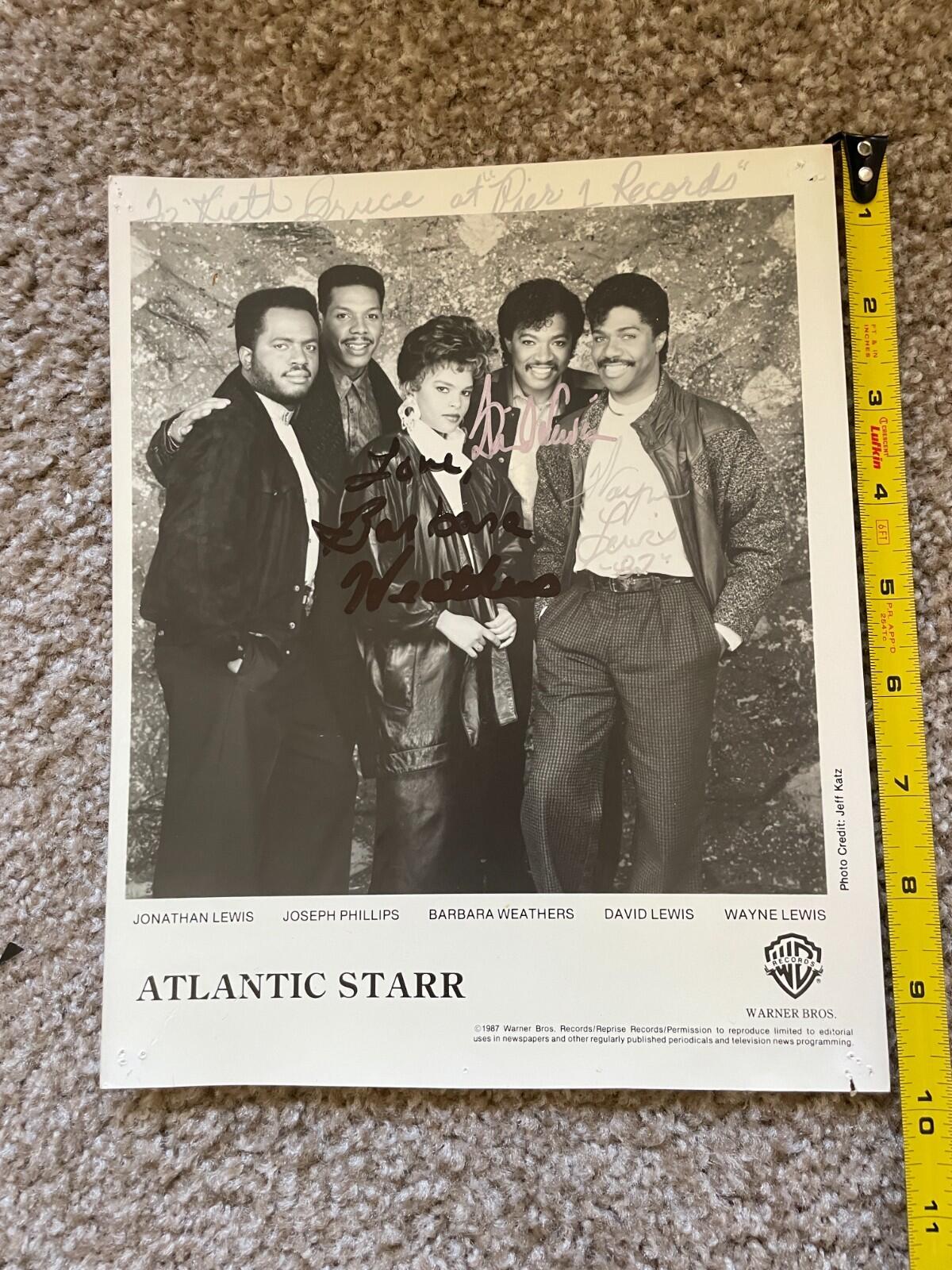 Atlantic Starr Band Autographed Photo Signed Photo - Image 7