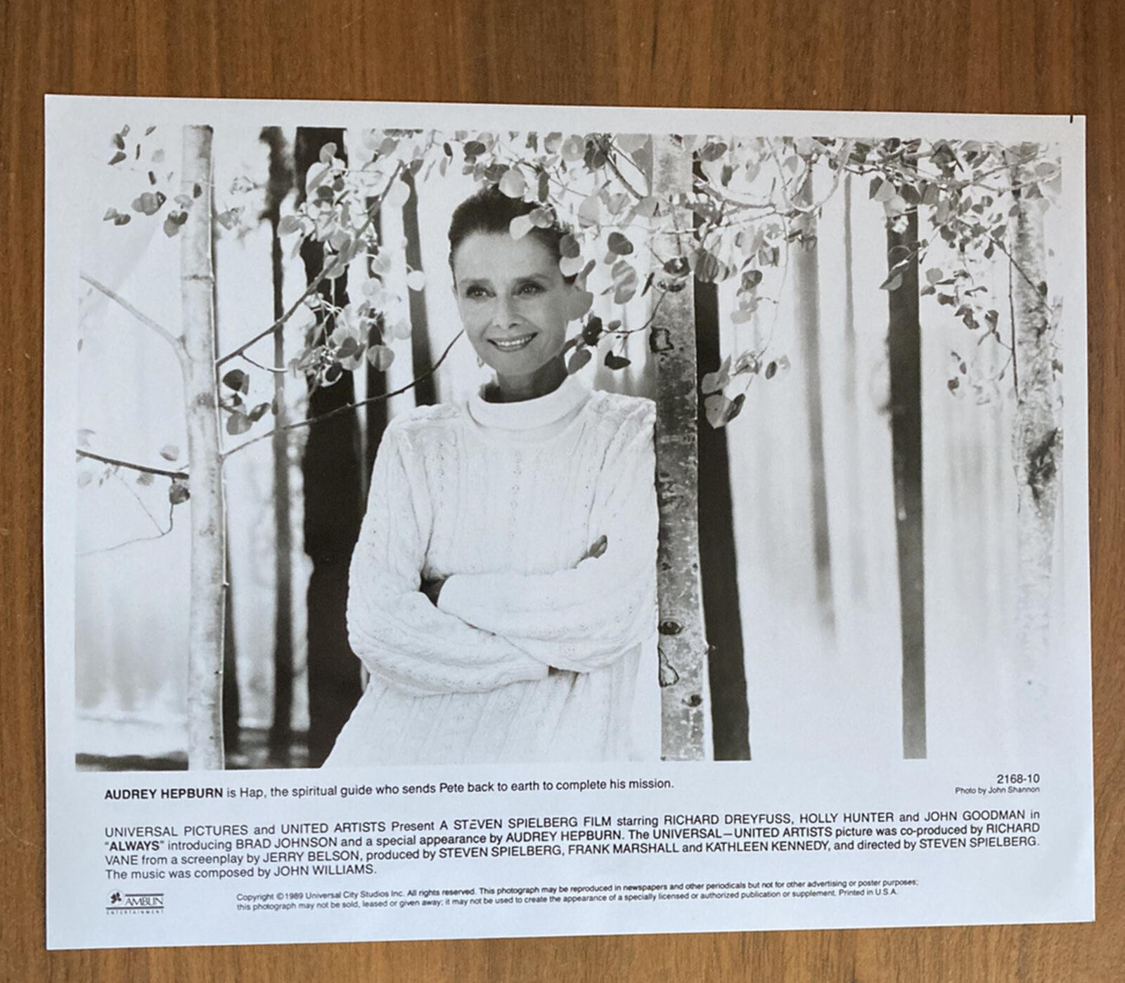 Audrey Hepburn Photo Always Movie Press Photo