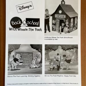 Back To School With Winnie The Pooh Photo Cartoon Play Items Advertsing Photo