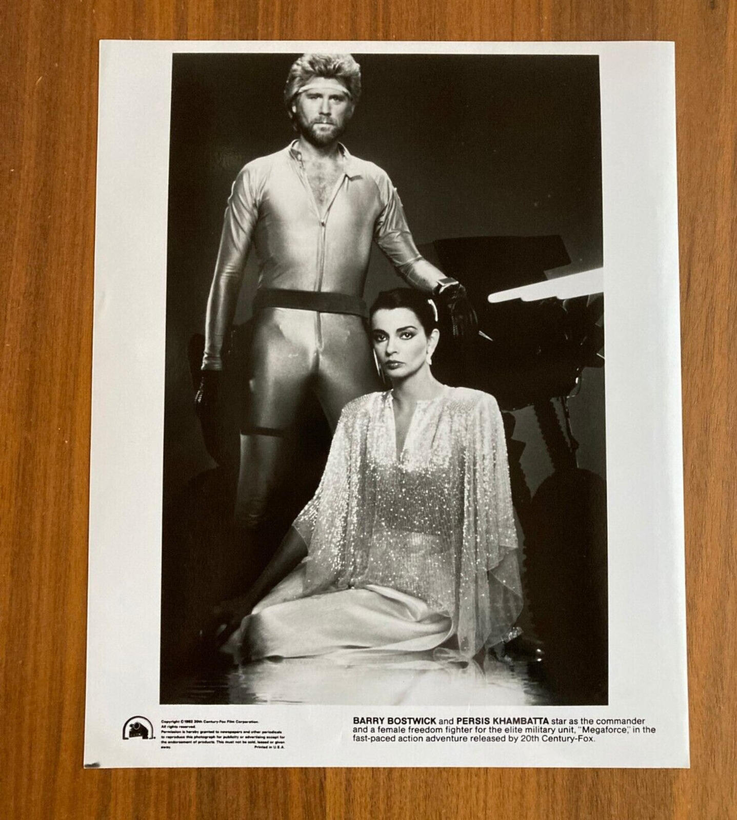 Barry Bostwick Photo Persis Khambatta Photo Mega Force Movie Press Photo 1983