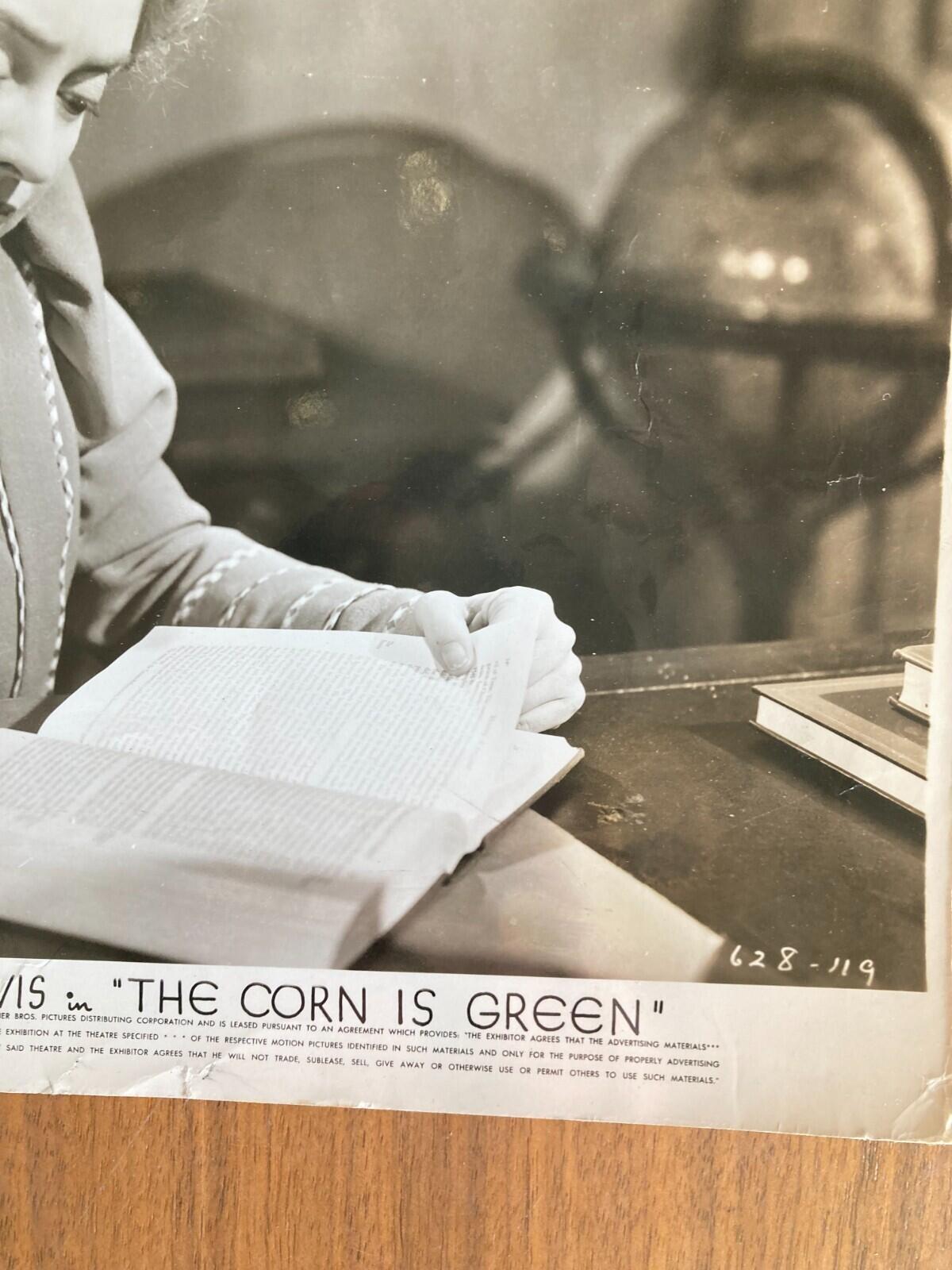 Bette Davis Photo The Corn Is Green Movie Press Photo - Image 4