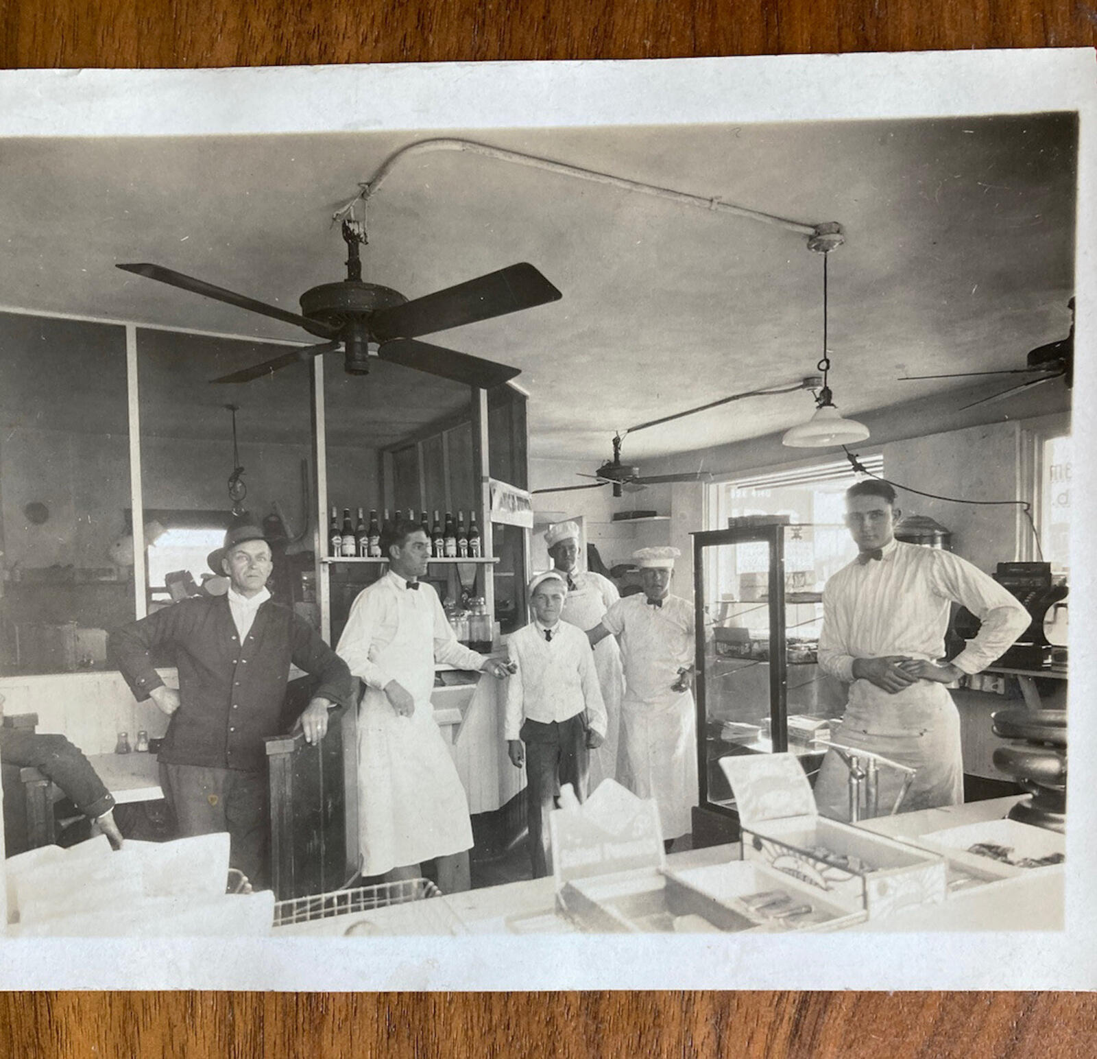 Black & White Soda Fountain Store Grocery Shop Photo - Image 2