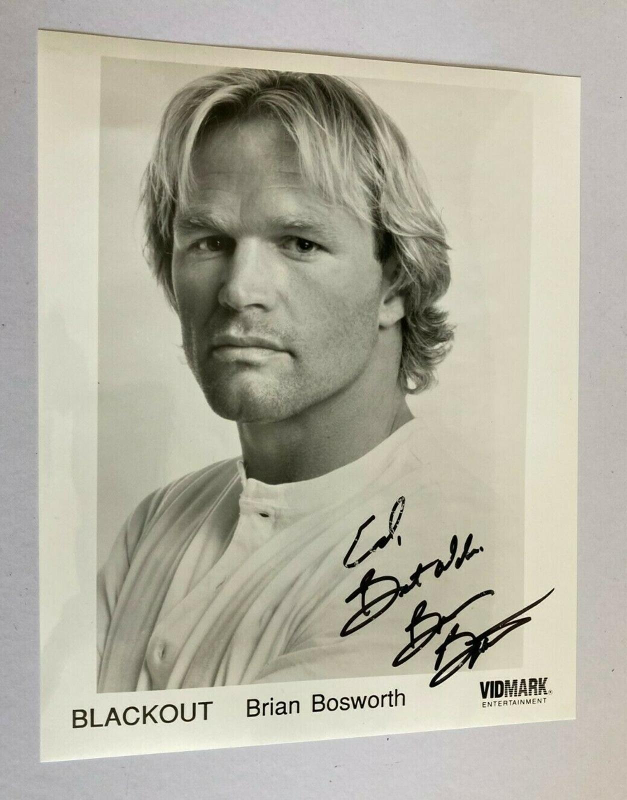 Brian Bosworth Photo Autograph Blackout Movie Photo Signed