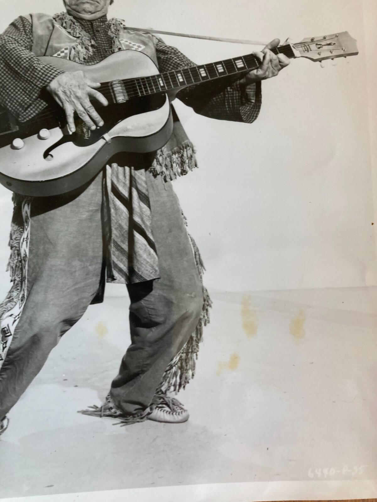 Buster Keaton With Guitar Photo Pajama Party Movie Photo - Image 2