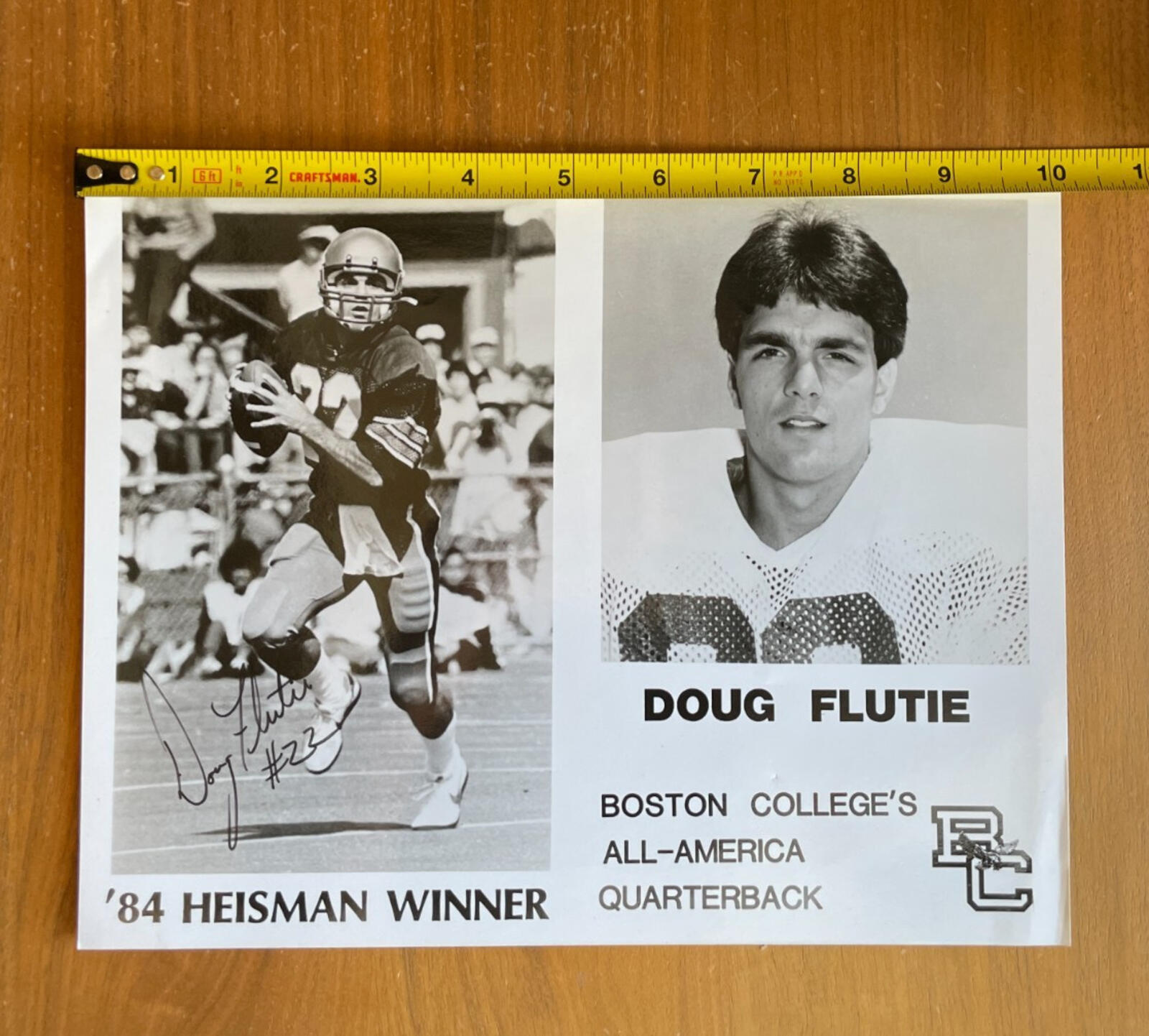 Doug Flutie Football Player Autographed Signed Photo Boston College - Image 5