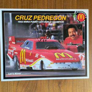 Drag Racing Photo Race Car Driver Cruz Pedregon Photo Signed Photo Autographed