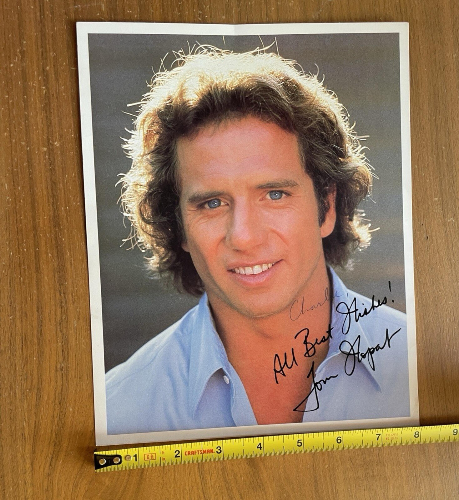 Dukes of Hazzard Tom Wopat Signed Autographed Photo 8 x 10 Photograph Auto - Image 5