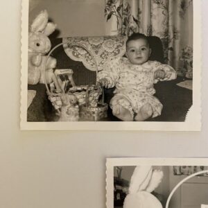 Easter Day Baby Photo March 29 1959 5 Months Old Black And White Photo Vintage