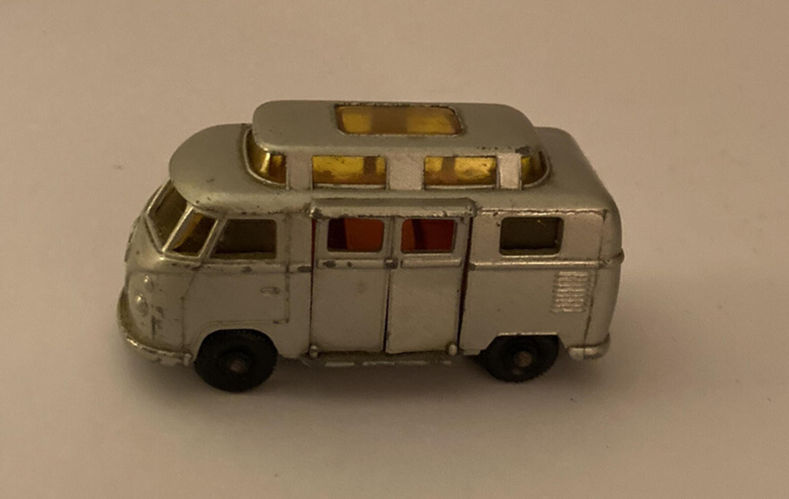 Matchbox Volkswagen Camper Van Lesney Silver # 34 Vintage - Image 2