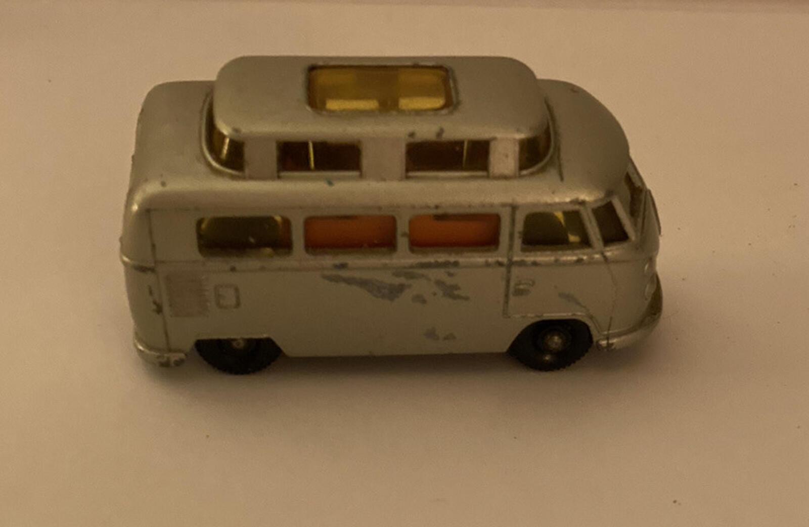 Matchbox Volkswagen Camper Van Lesney Silver # 34 Vintage - Image 3