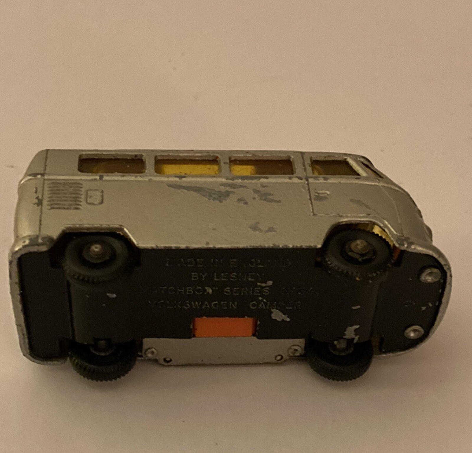 Matchbox Volkswagen Camper Van Lesney Silver # 34 Vintage - Image 8