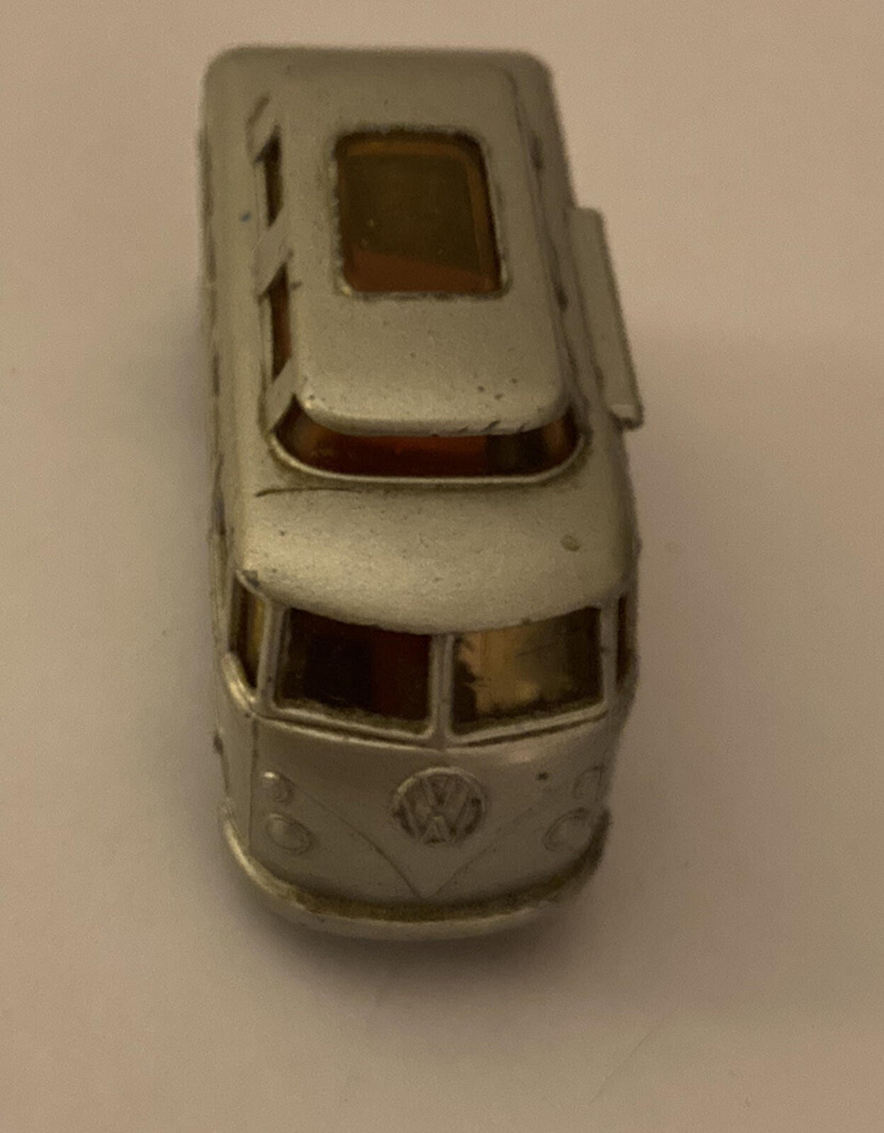 Matchbox Volkswagen Camper Van Lesney Silver # 34 Vintage - Image 10