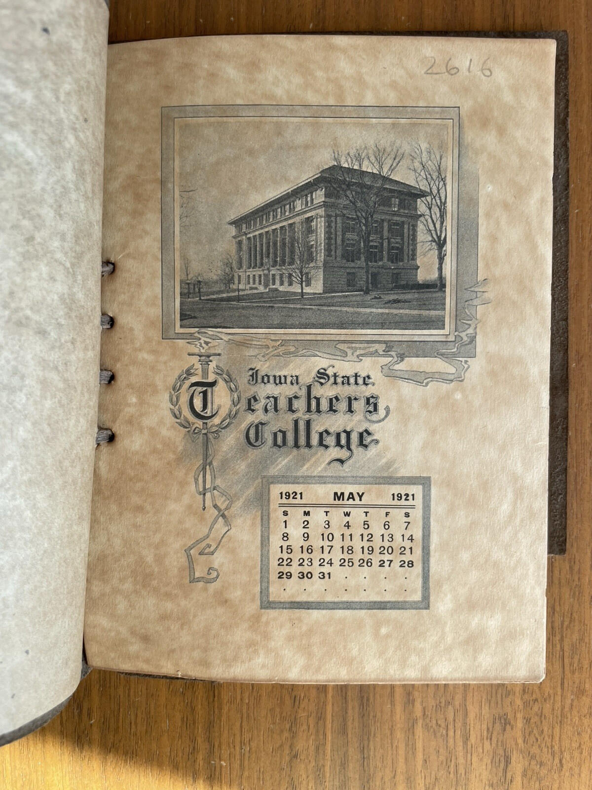 1921 Iowa State Teachers College Commencement Exercises Leather Bound - Image 2