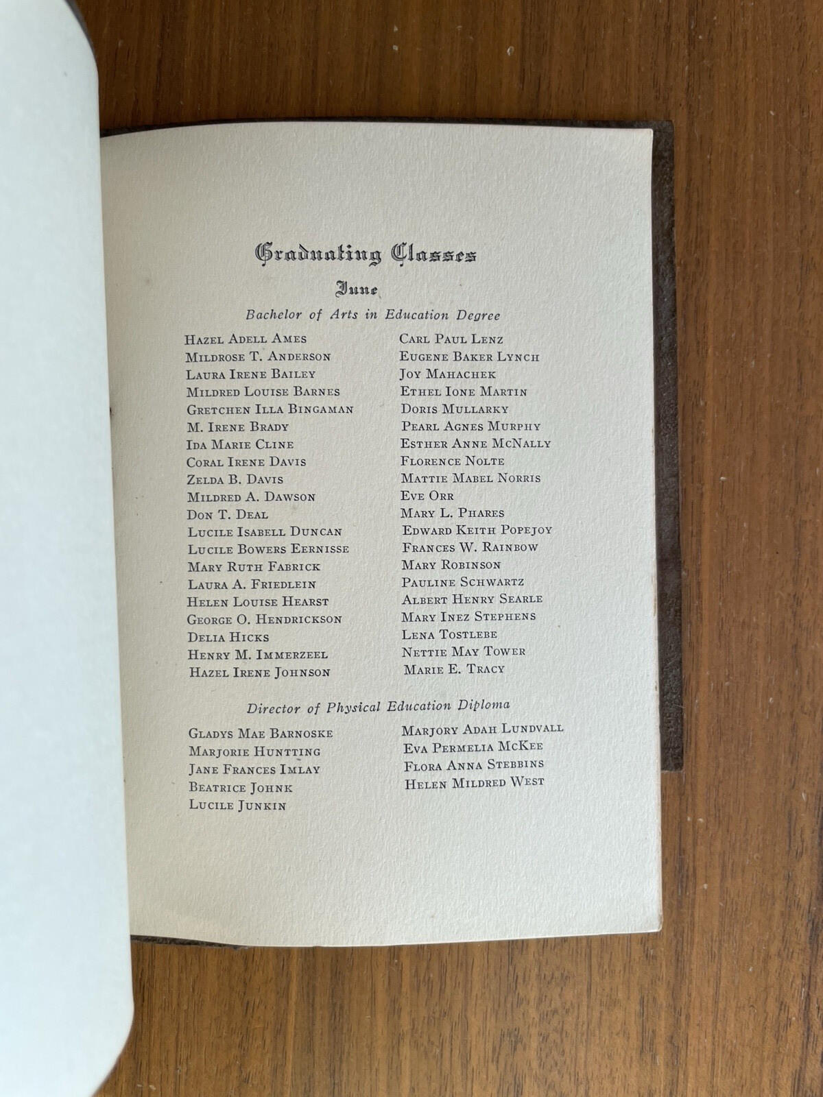 1921 Iowa State Teachers College Commencement Exercises Leather Bound - Image 7