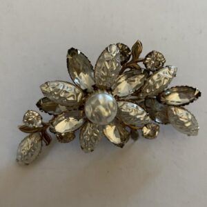 Cathe Gemstone Flower Brooch Pin
