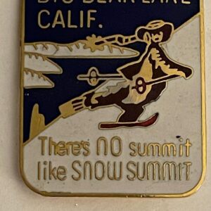 Big Bear Lake Ski Resort California There's No Summit Like Snow Summit Ski Pin