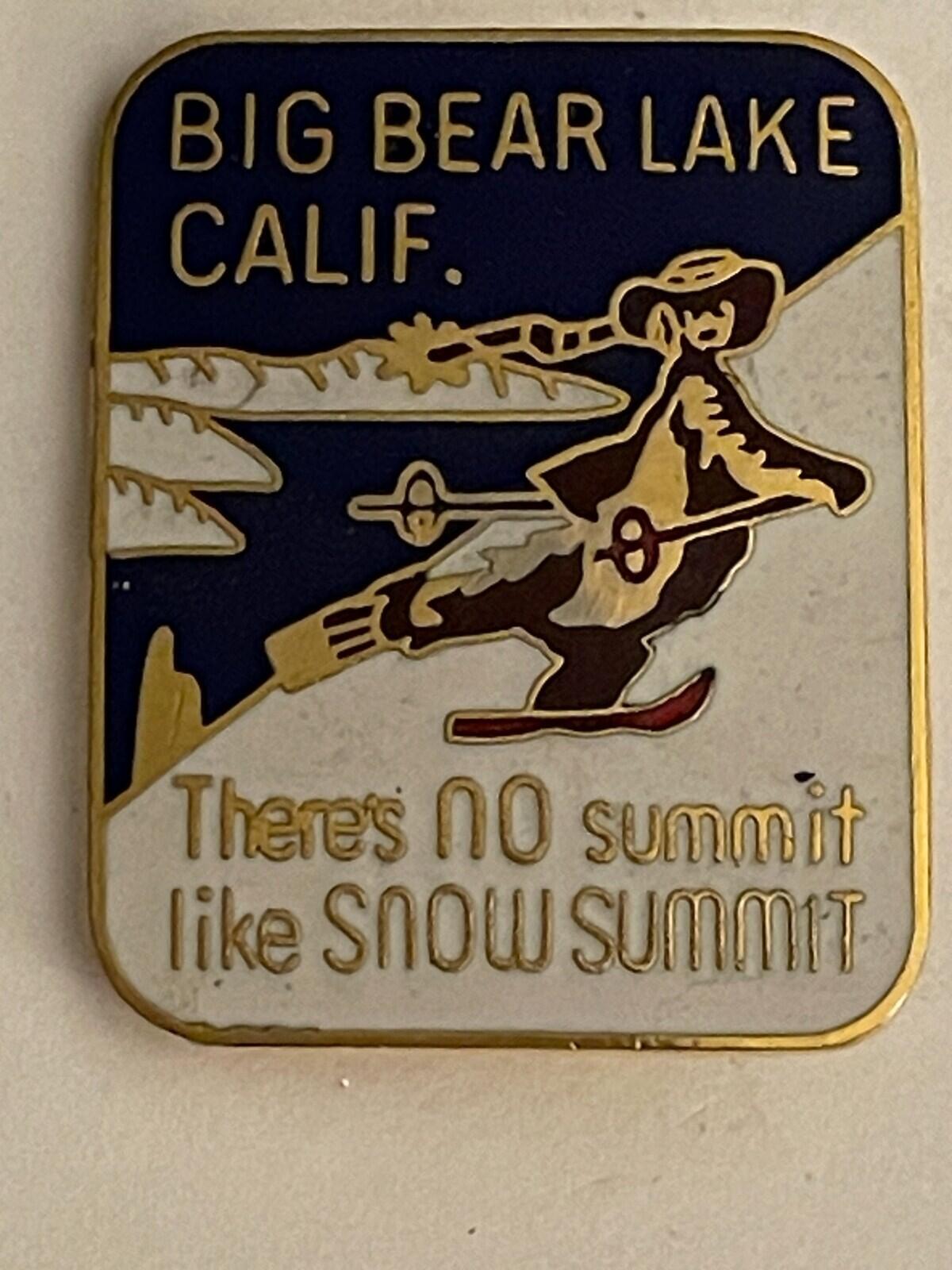 Big Bear Lake Ski Resort California There's No Summit Like Snow Summit Ski Pin