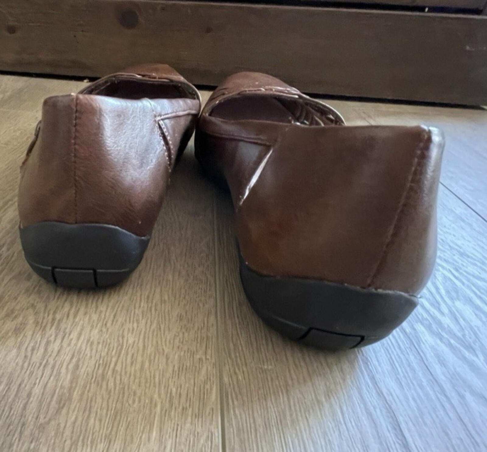 LifeStride Womens Diverse Flat Dark Tan Shoes Size 11 Wide US - Image 6