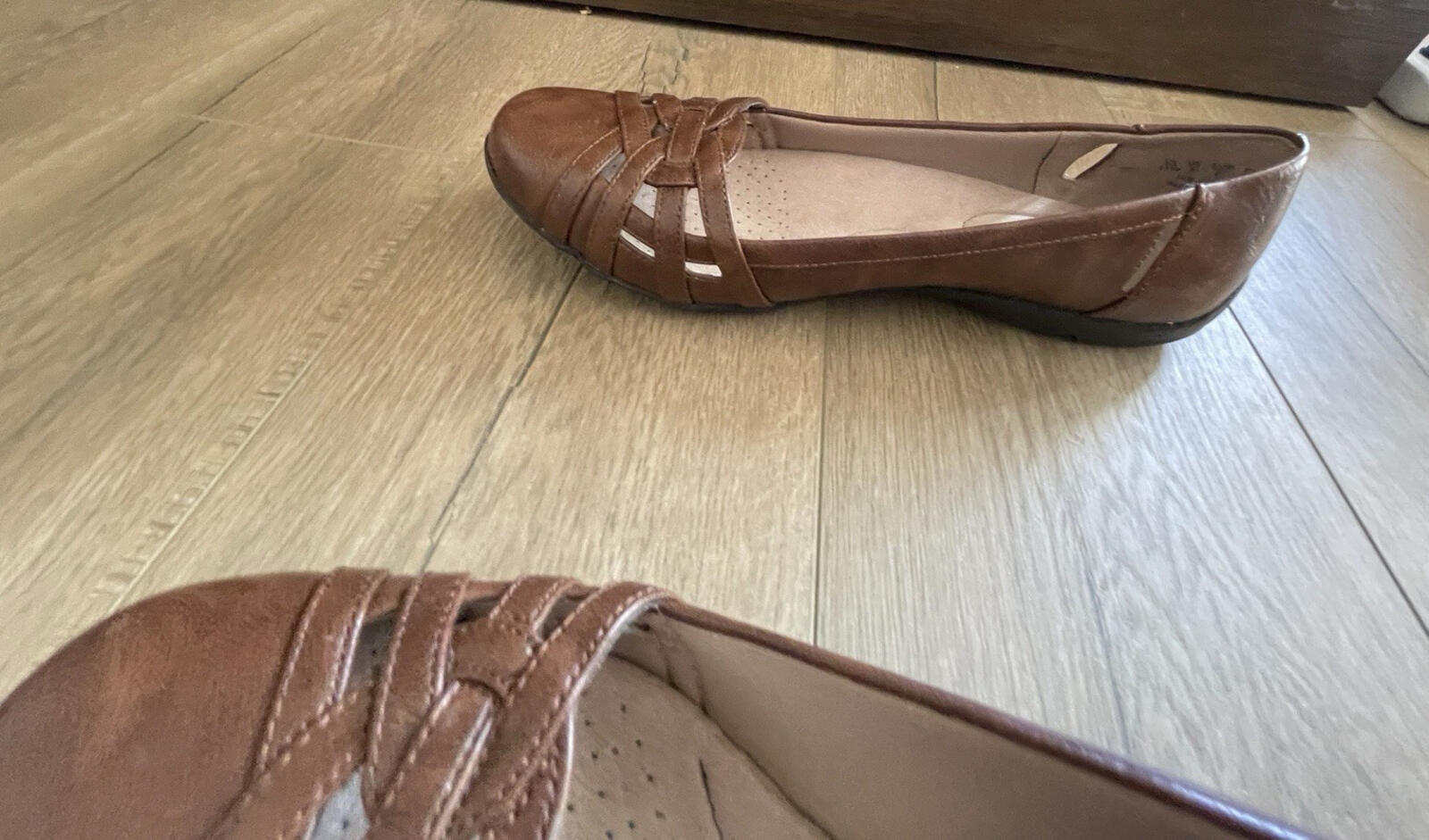 LifeStride Womens Diverse Flat Dark Tan Shoes Size 11 Wide US - Image 7