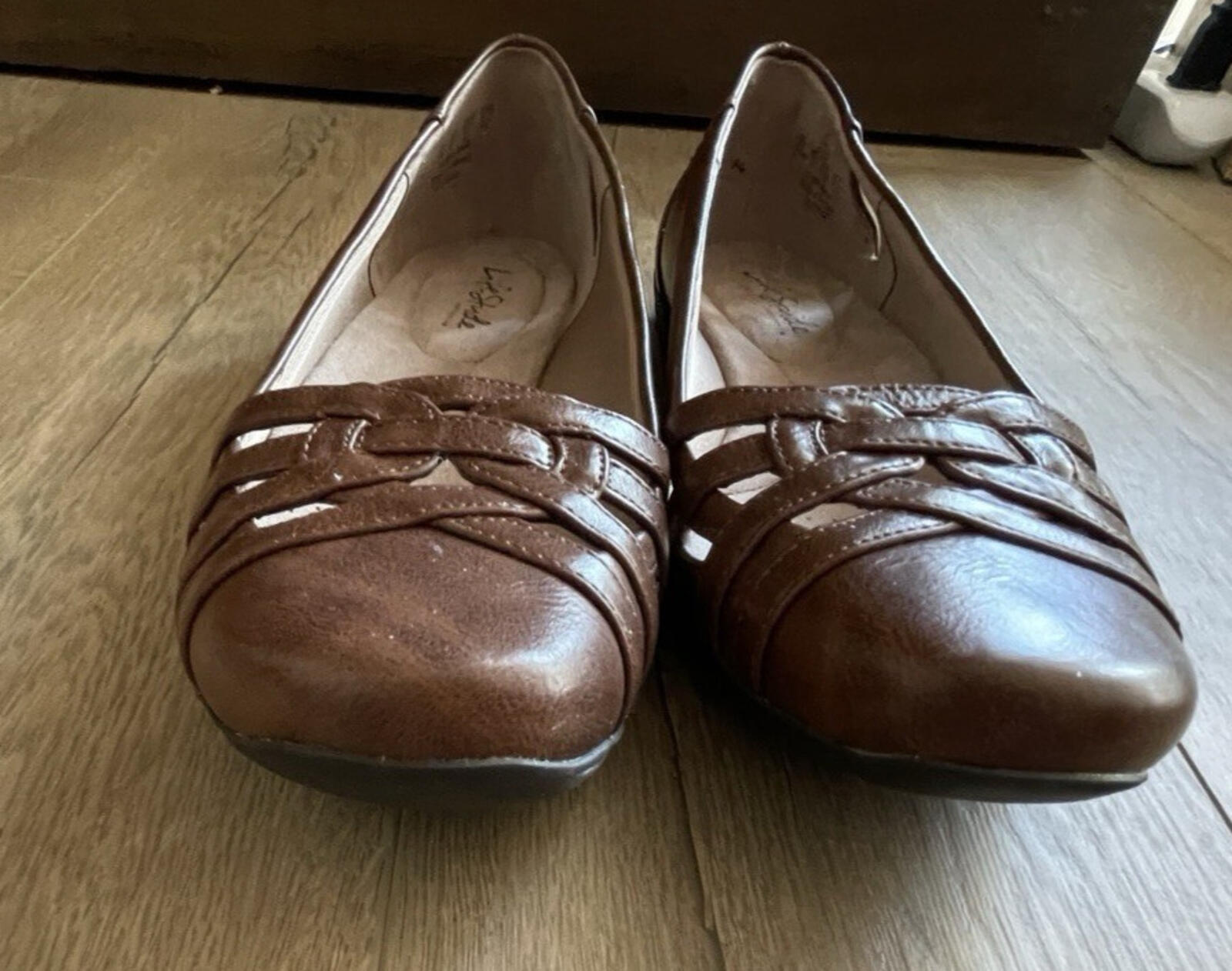 LifeStride Womens Diverse Flat Dark Tan Shoes Size 11 Wide US - Image 9