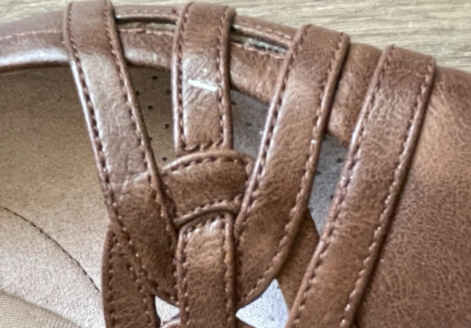 LifeStride Womens Diverse Flat Dark Tan Shoes Size 11 Wide US - Image 10