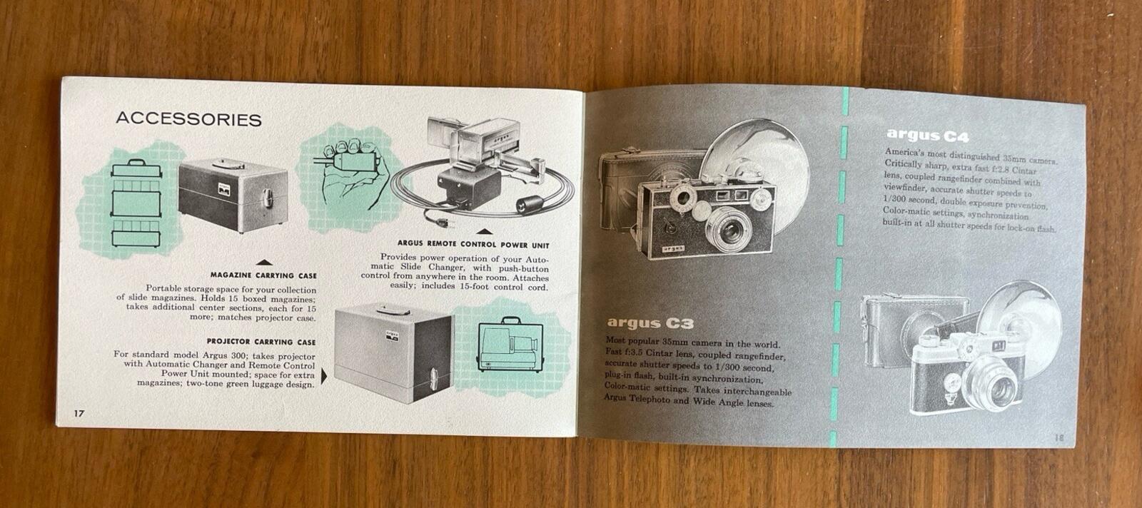 Argus 300 Projectors Model III Series Booklet Vintage - Image 4