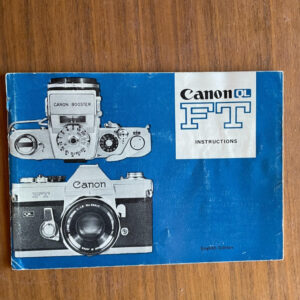 Canon FD Lenses Instructions Booklet 1981