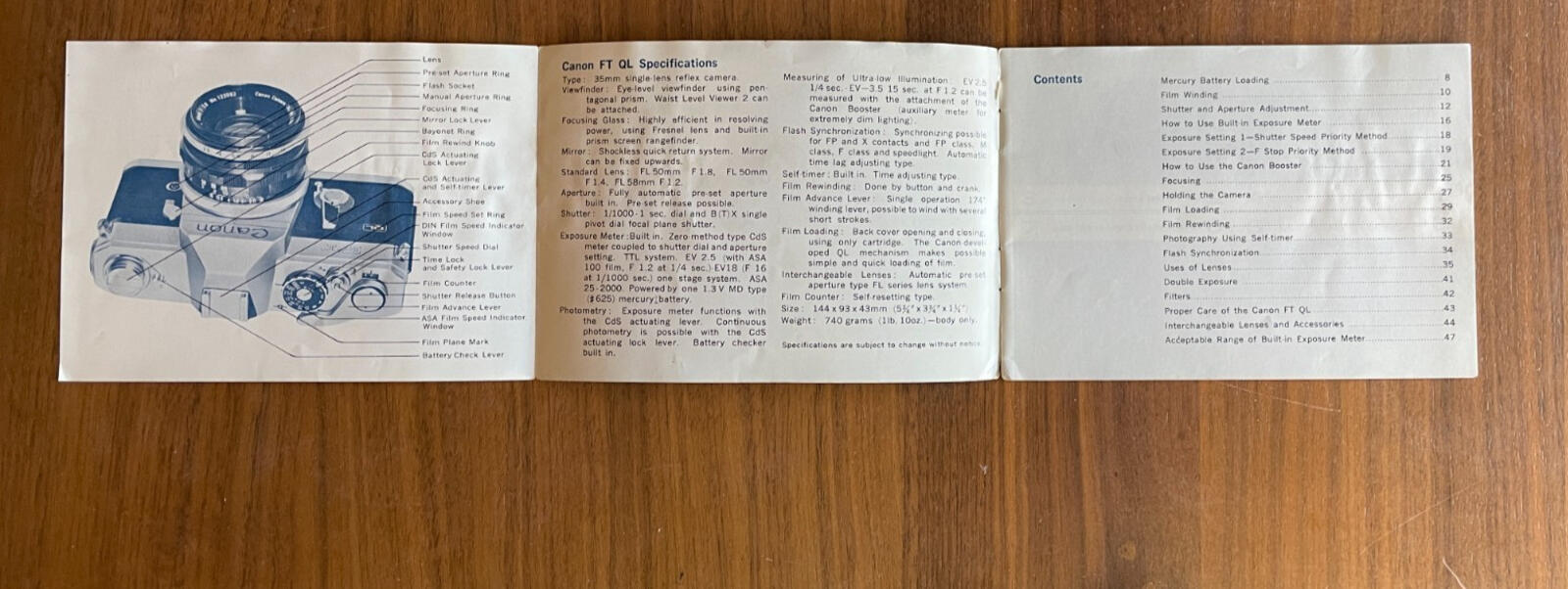 Canon FD Lenses Instructions Booklet 1981 - Image 3