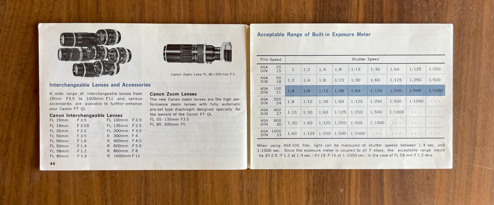 Canon FD Lenses Instructions Booklet 1981 - Image 7