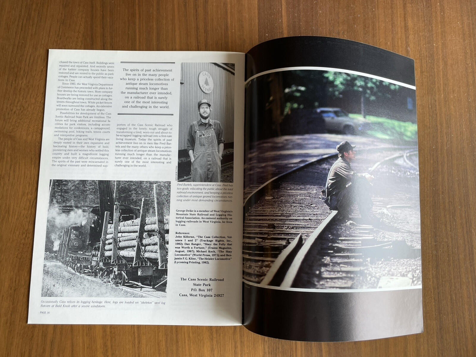 Cass Scenic Railroad State Park Wild West Virginia Booklet Vintage - Image 8
