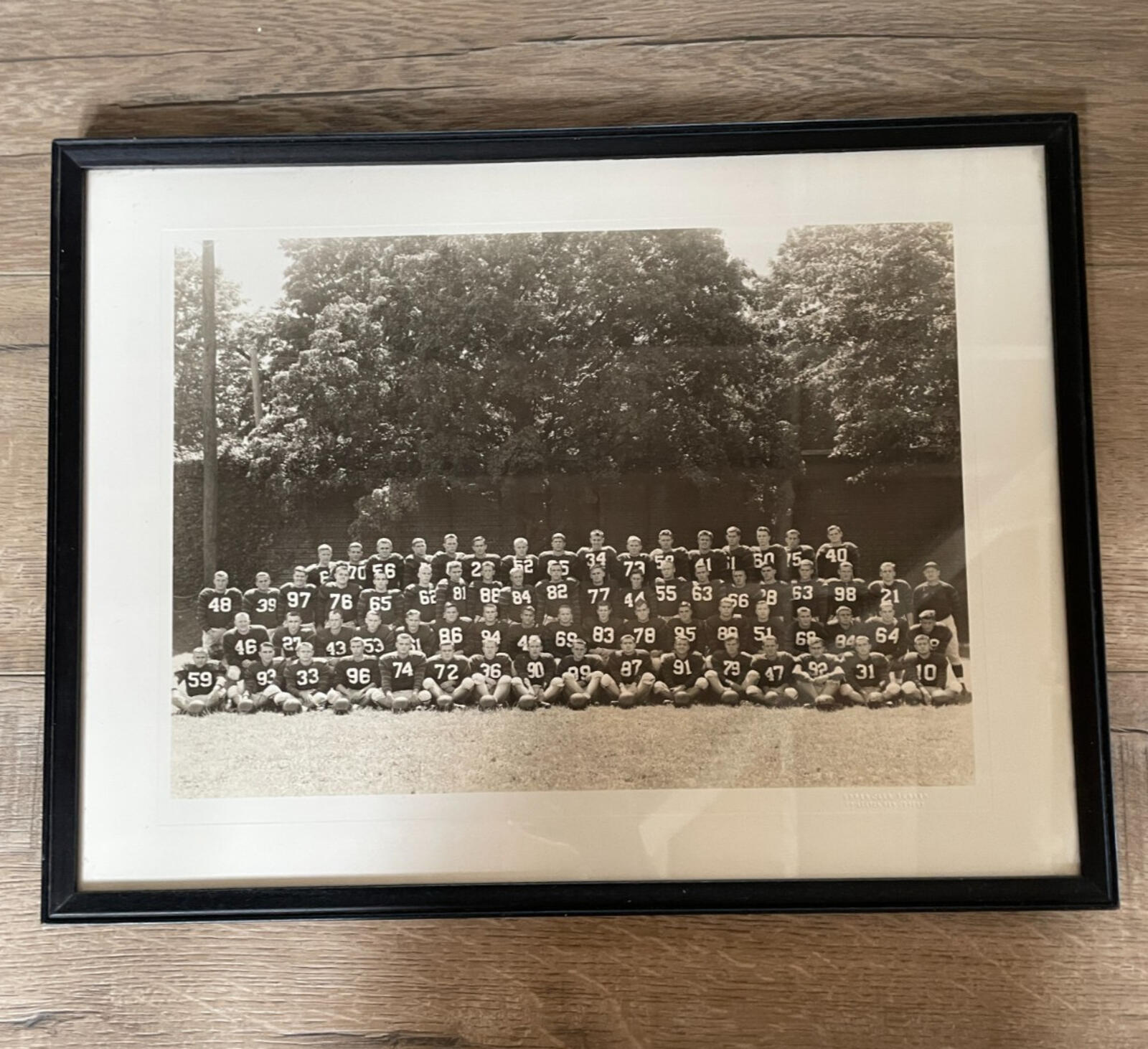 Princeton New Jersey Football Team Vintage Photo Orren Jack Turner Framed Photo