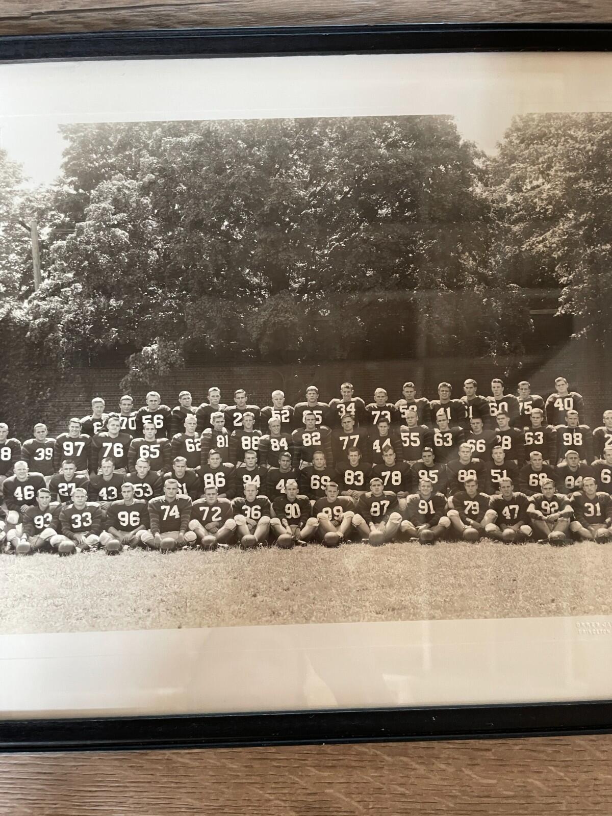 Princeton New Jersey Football Team Vintage Photo Orren Jack Turner Framed Photo - Image 3
