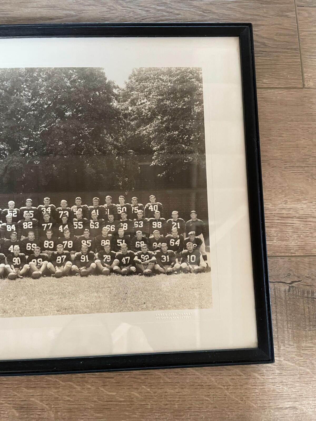 Princeton New Jersey Football Team Vintage Photo Orren Jack Turner Framed Photo - Image 4