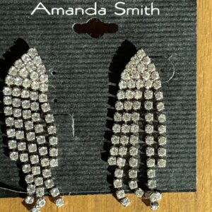 Amanda Smith Rhinestones Dangle Earrings