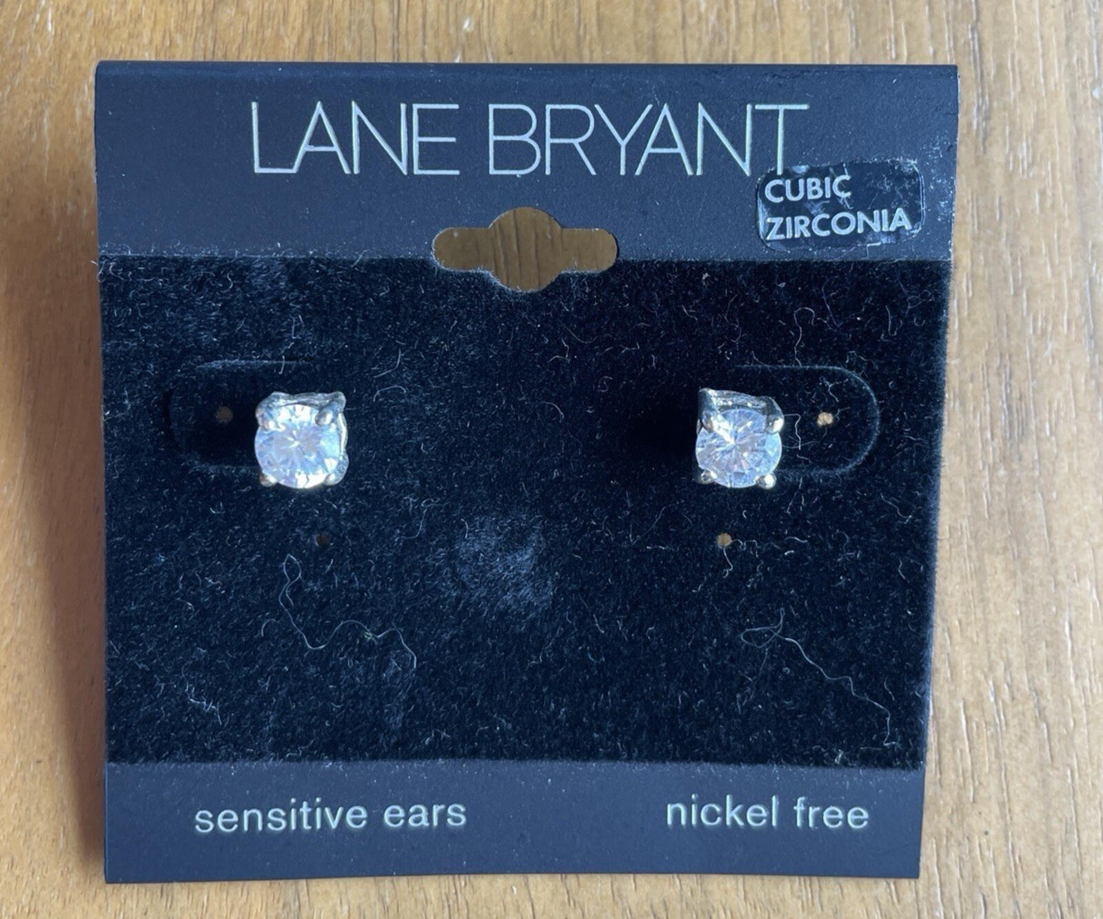 Lane Bryant, Sensitive Ears Nickel Free Cubic Zirconia Earrings