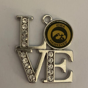 Iowa Hawkeyes NCAA Basketball Team Love Pendant Necklace