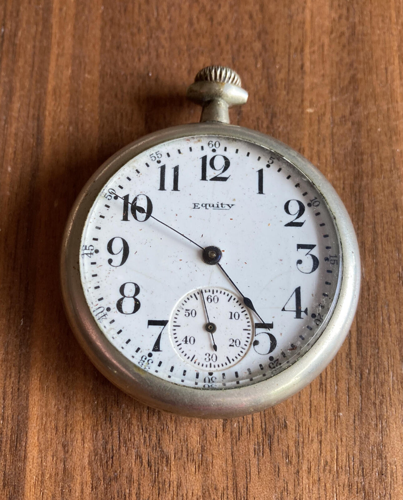 Equity WWI Military Soldier's Pocket Watch As Is For Parts Or Repair - Image 2