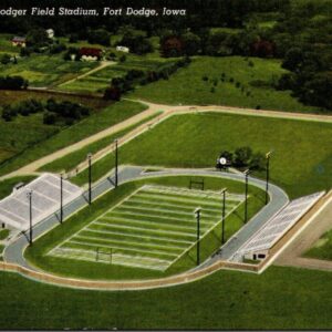 Air View Dodger Field Stadium Fort Dodge Iowa Postcard Unposted