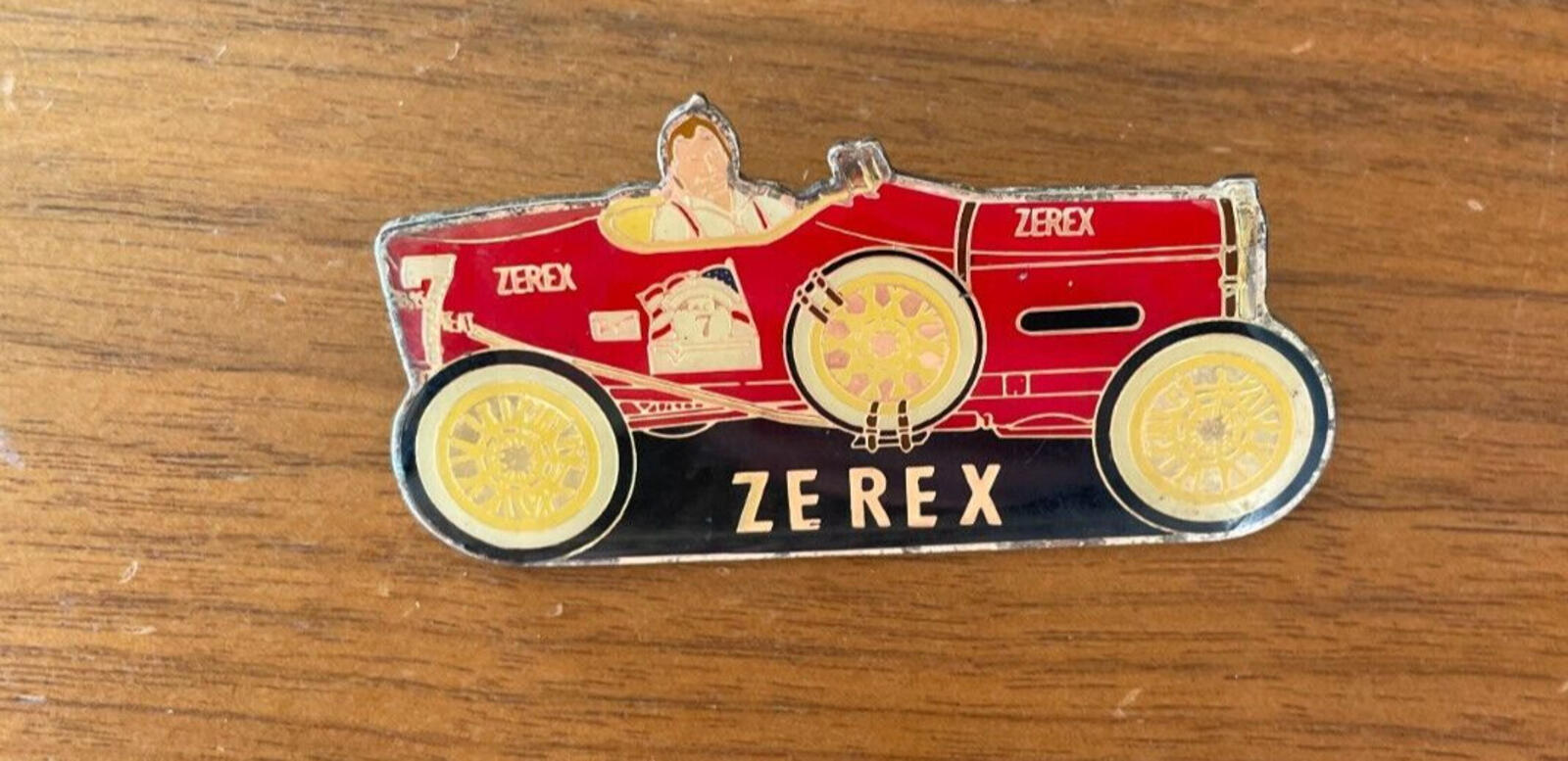 Zerex Red Race Car Pin